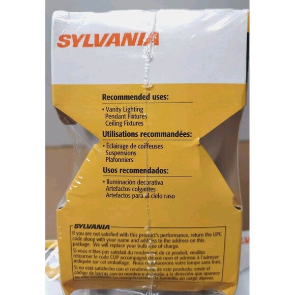 3 Pack Sylvania 40W 120V Decorative Globe Light Bulb White G25 Indoor New BNIB - Picture 4 of 6